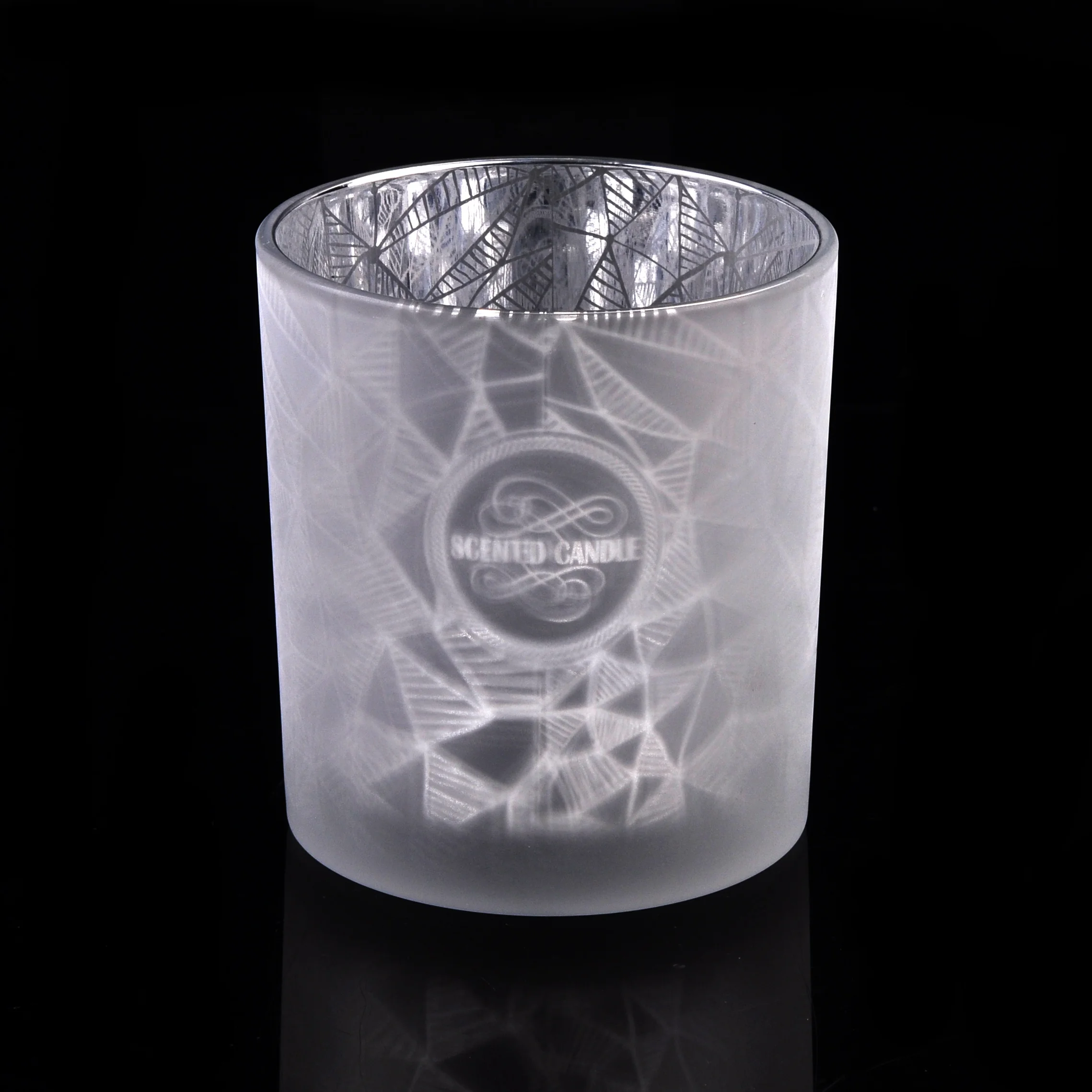 10OZ Laser Engraved Glass Candle Holder