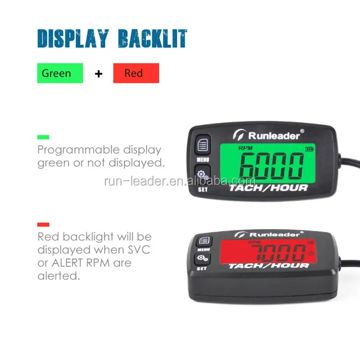 Multicolor Backlight Tachometer/hour Meter For Motorcycle Atv Pit Bike