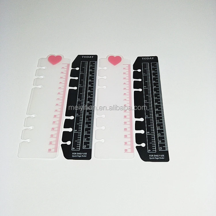 cute a5 a6 transparent pp ruler
