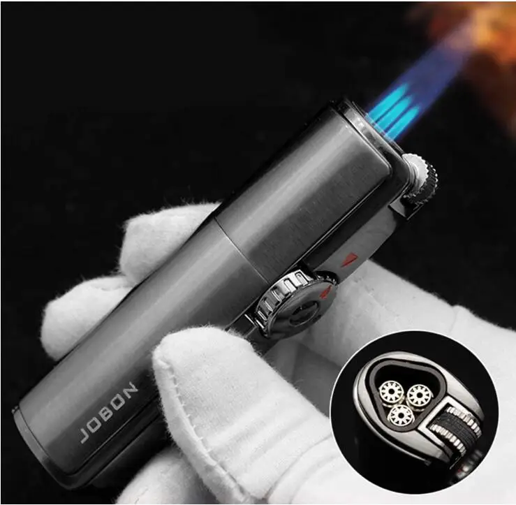 Windproof Triple Jet Torch Lighter Gas Cigar Lighter Buy Torch