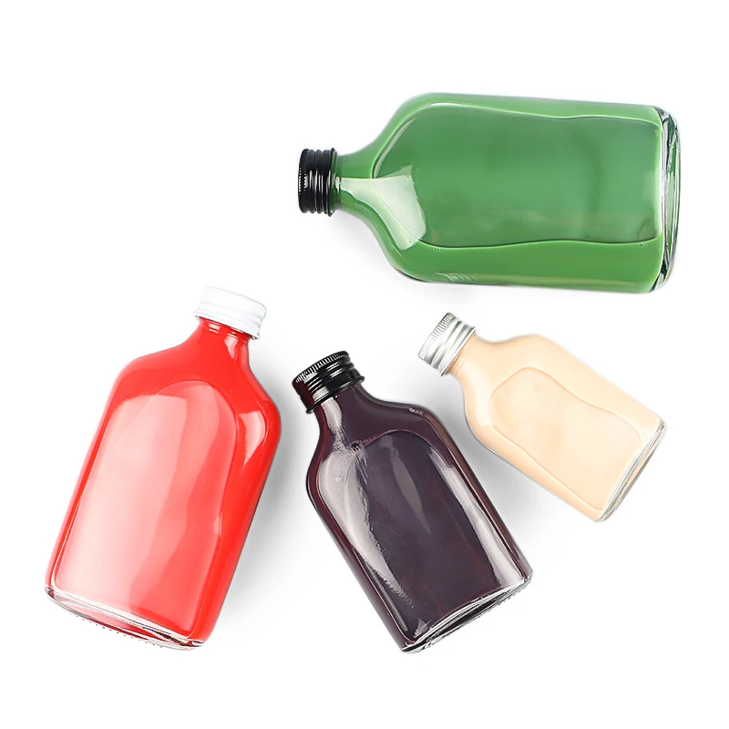 100ml 200ml 250ml Flat Empty Customized Glass Miniature Mini Alcohol