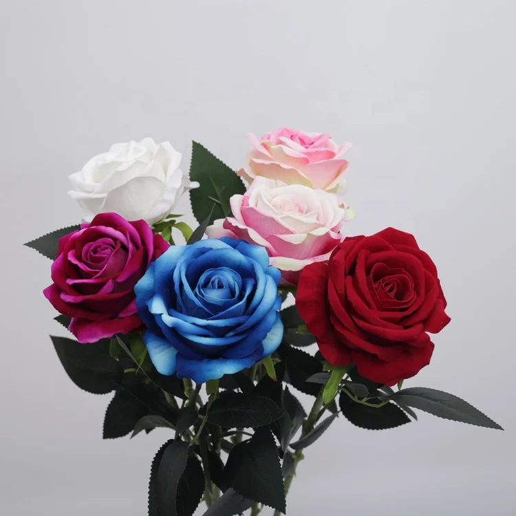 Artificial Flower Rose Manufacturers Bulk Wholesale High Quality Red