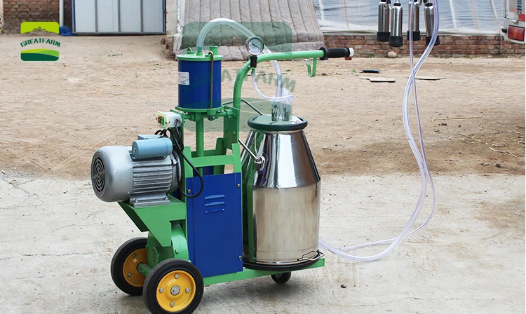 Movable piston milking machine Single barrel piston milking machineMilking machine