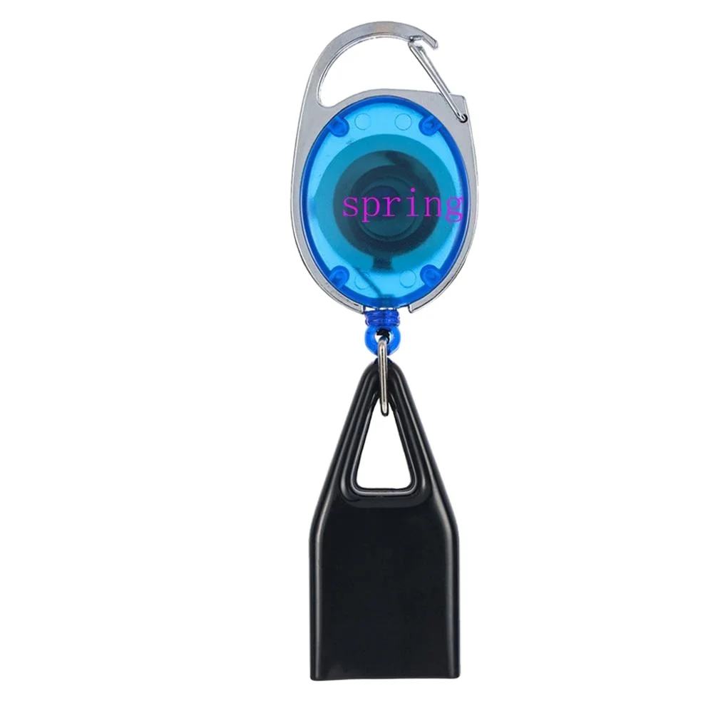 Wholesale Silicone Lighter Holder With Carabiner Retractable Badge Reel