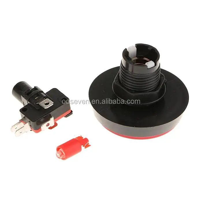 60mm Plastic Push Button Switch with LED Light - Momentary Push Button ...