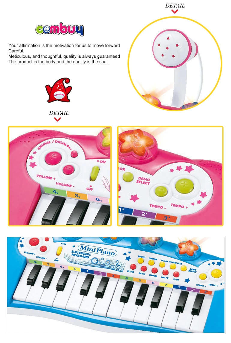子供たちは24キー楽器マイク電子音楽キーボードピアノおもちゃを演奏します - Buy キーボードのピアノのおもちゃ,ミュージカルキーボードおもちゃ ,ミュージカルキーボードのピアノのおもちゃ Product on Alibaba.com