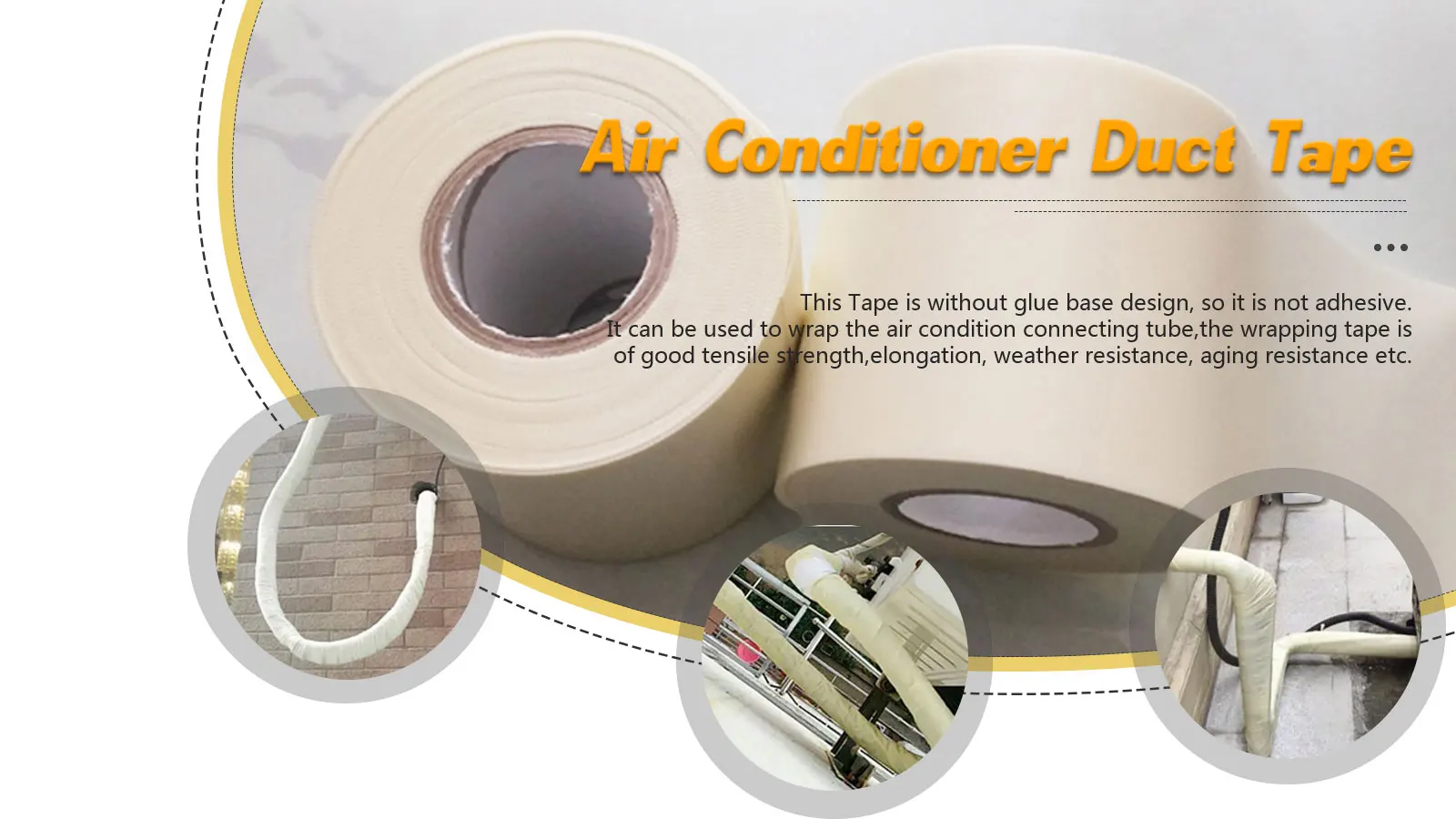 Non Adhesive Pvc Insulation Tape For Air Conditioner Buy Air