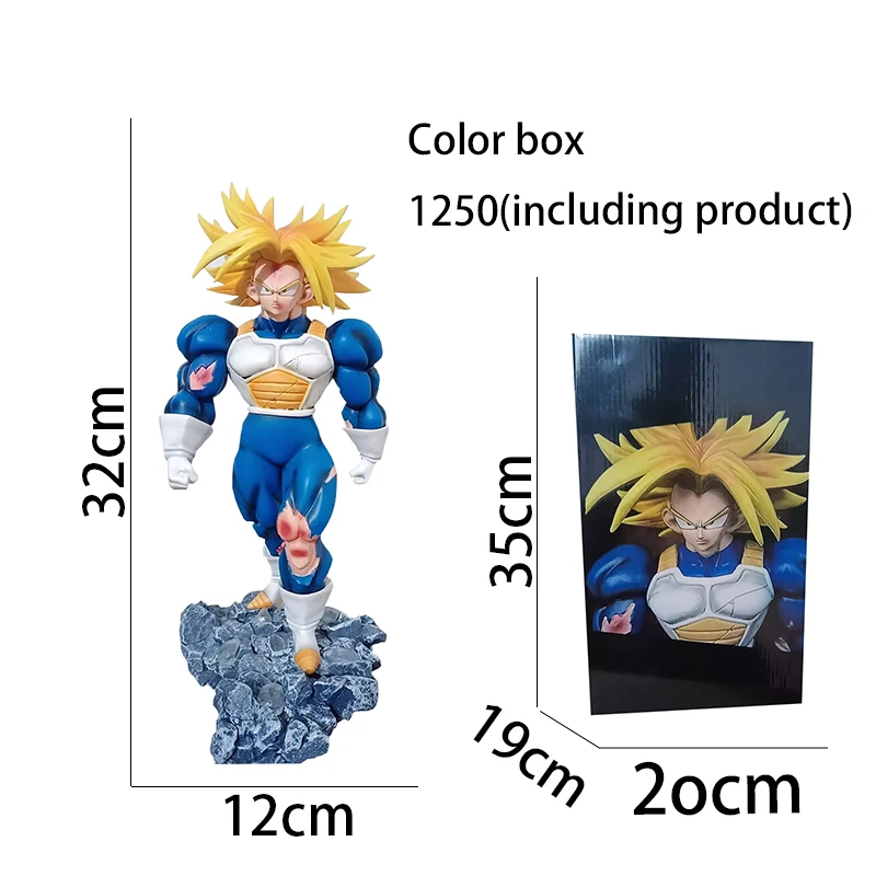 Torankusu Figures 32cm Dragonball Action Figure Super Saiyan 2 3d