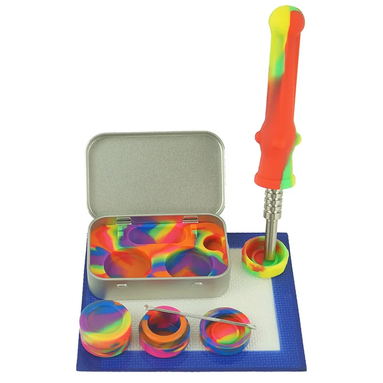 Novelty Dab Accessories Portable Dab Rig Tools Kit Silicone Dab Wax