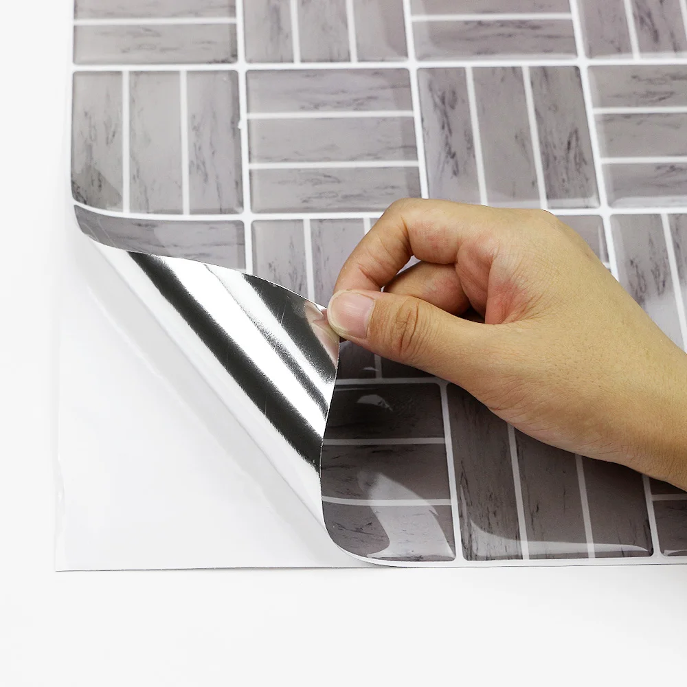 Hot sales 3D wall paper easy DIY backsplash tile peel and stick for bedroom kitchen apartment
