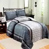 super shining flannel fleece with embossed and print back side is sherpa fleece comforter set