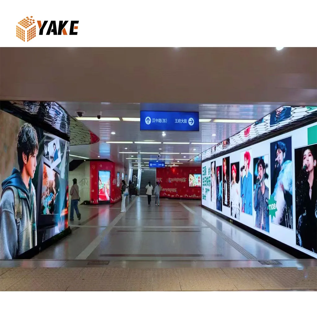 Subway Train Station Indoor LED Screen Display - COB GOB