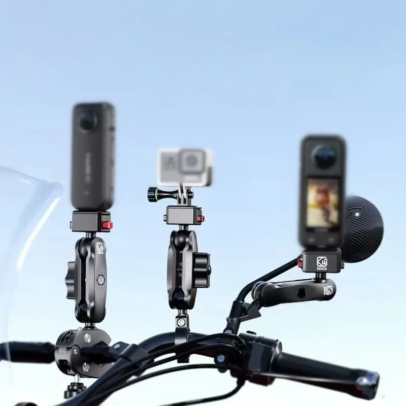 Side-by-side comparison of GoPro HERO (4K) and HERO13 Black showing size, weight, and button layout differences