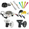 Wholesale Cheap Hookah Shisha accessories Bowl head Charcoal clamp Burner Mouth Tip Holder Acrylic Hookah mouthpiece tongs