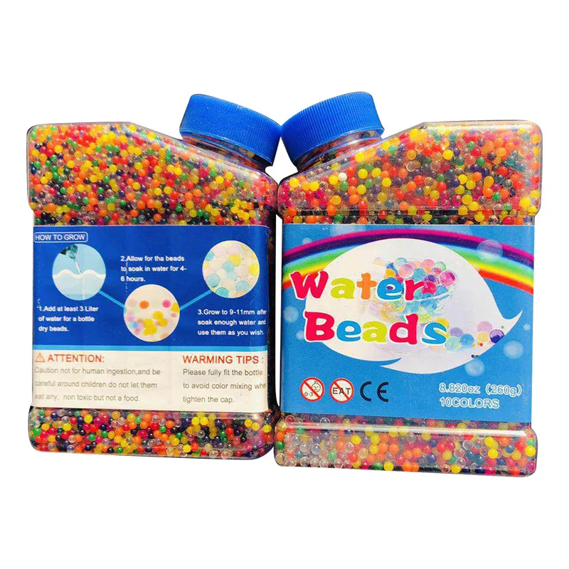 50,000 Water Beads Pack Rainbow Mix Growing Balls Brand New 
