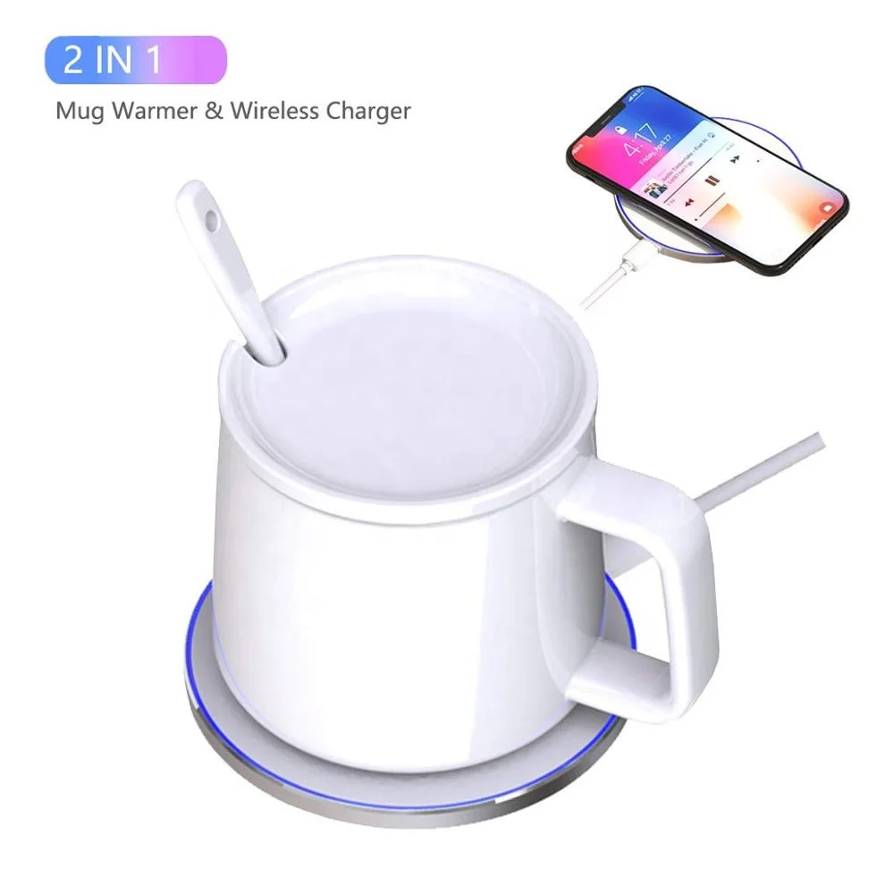 
Wireless Charger Heating thermostatic Coffee mat Mug Warmer,wireless Qi charger heating cup 