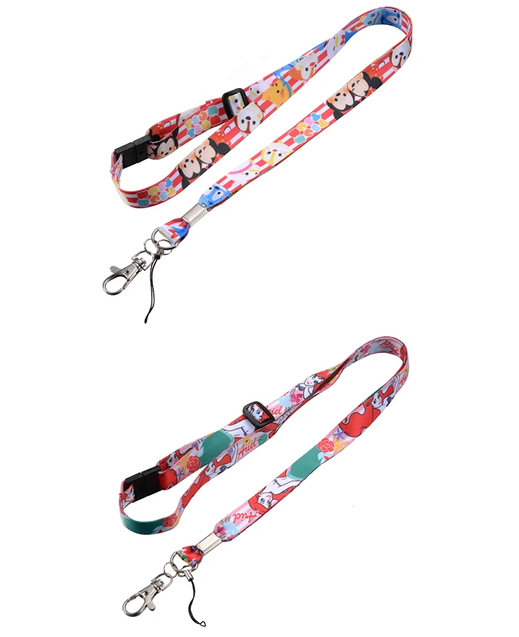 Factory Direct Custom Logo Polyester Anime Cartoon Lanyard - Buy ...