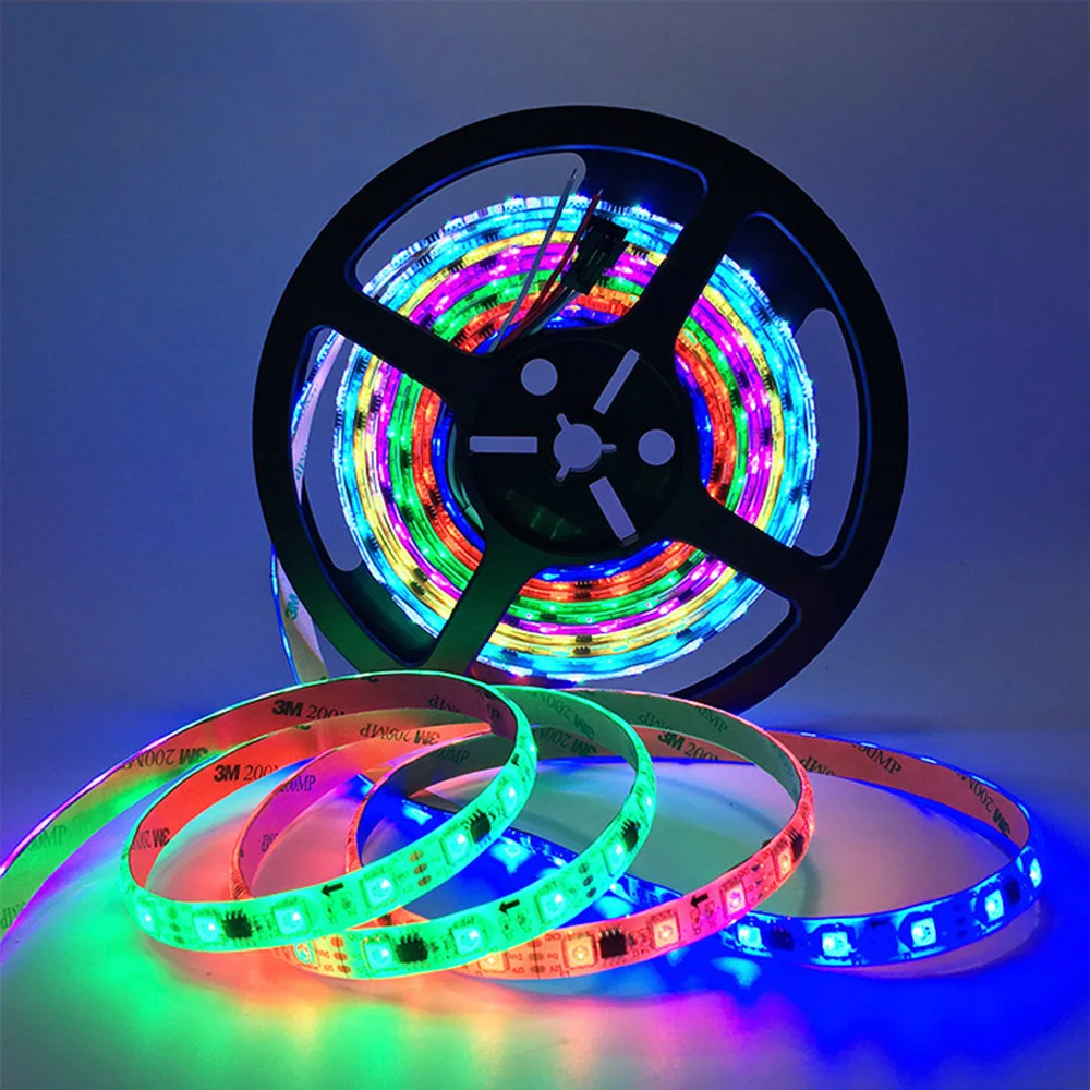 5M  12V  Addressable  Control  Dream Magic Color  RGB 5050 LED Strip light tape  RF Controller digital led strip