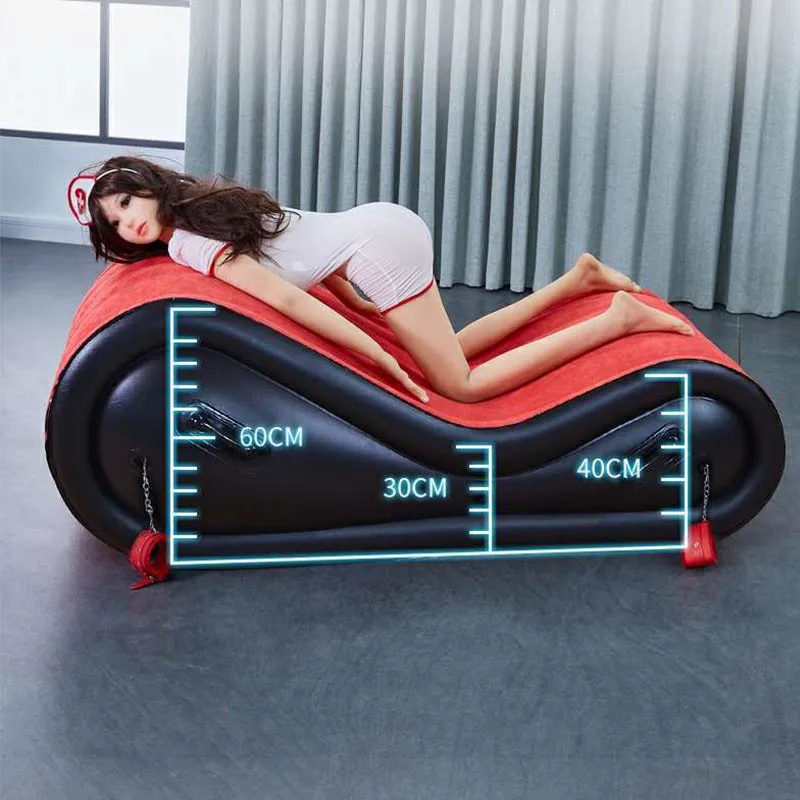 For Living Room Sex Sofa Bed Pvc Sex Furniture Air Cushion Bdsm Sexy Chair For Couples Chaise 