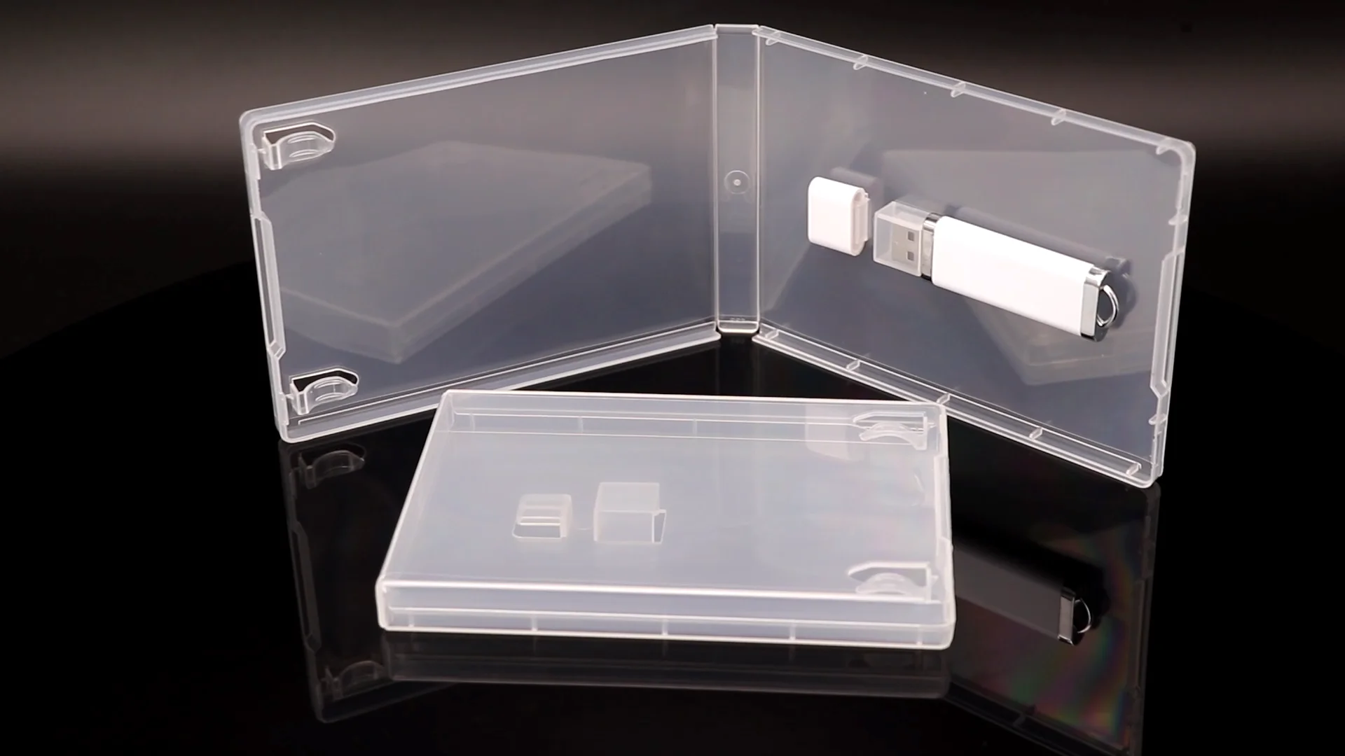 Empty Carrying Outlet Cable Stick Pen Box Clear Standard Transparent