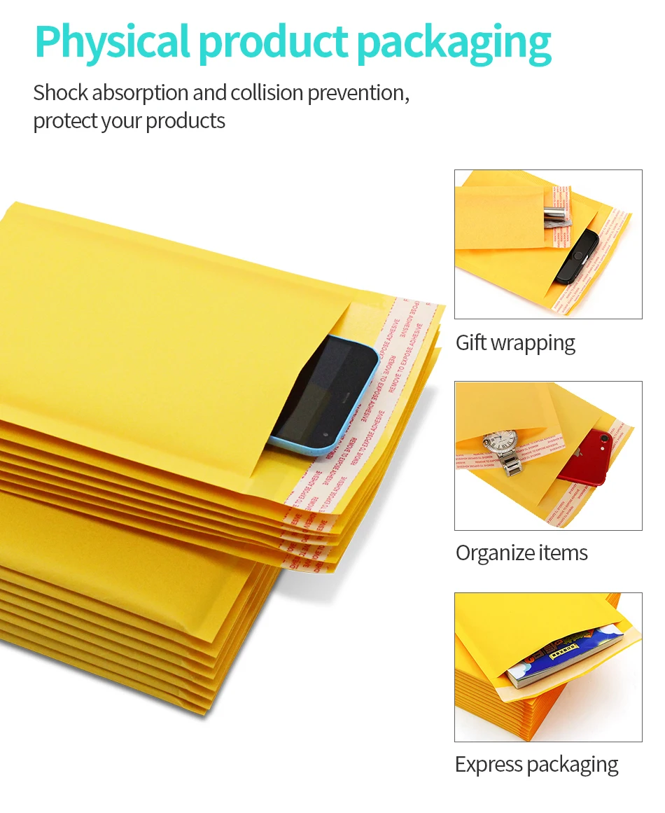 Shipping Supplies And Packaging Padded Envelopes Kraft Bubble Mailer