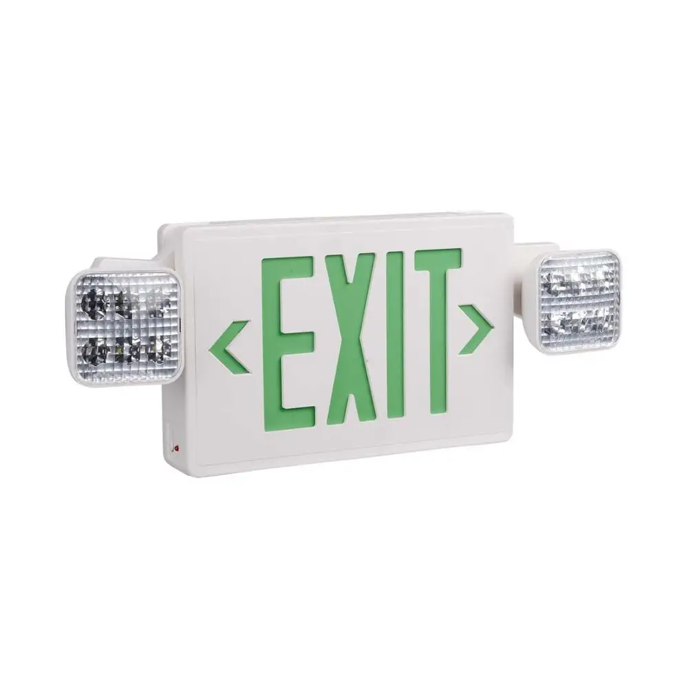 FCC UL Exit LED Signage Hijau atau Merah Huruf Emergency LED Light