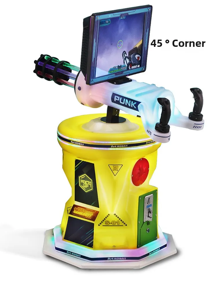 Children's Coin-Operated Gatling Shooting Video Game Machine for Mall Square Entertainment Centers and Game Cities