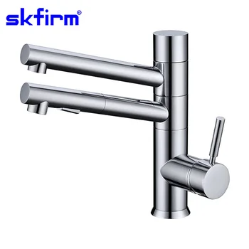 3 Way Tap Pull Out Hose Kitchen Mixer Filtered Water Connection
