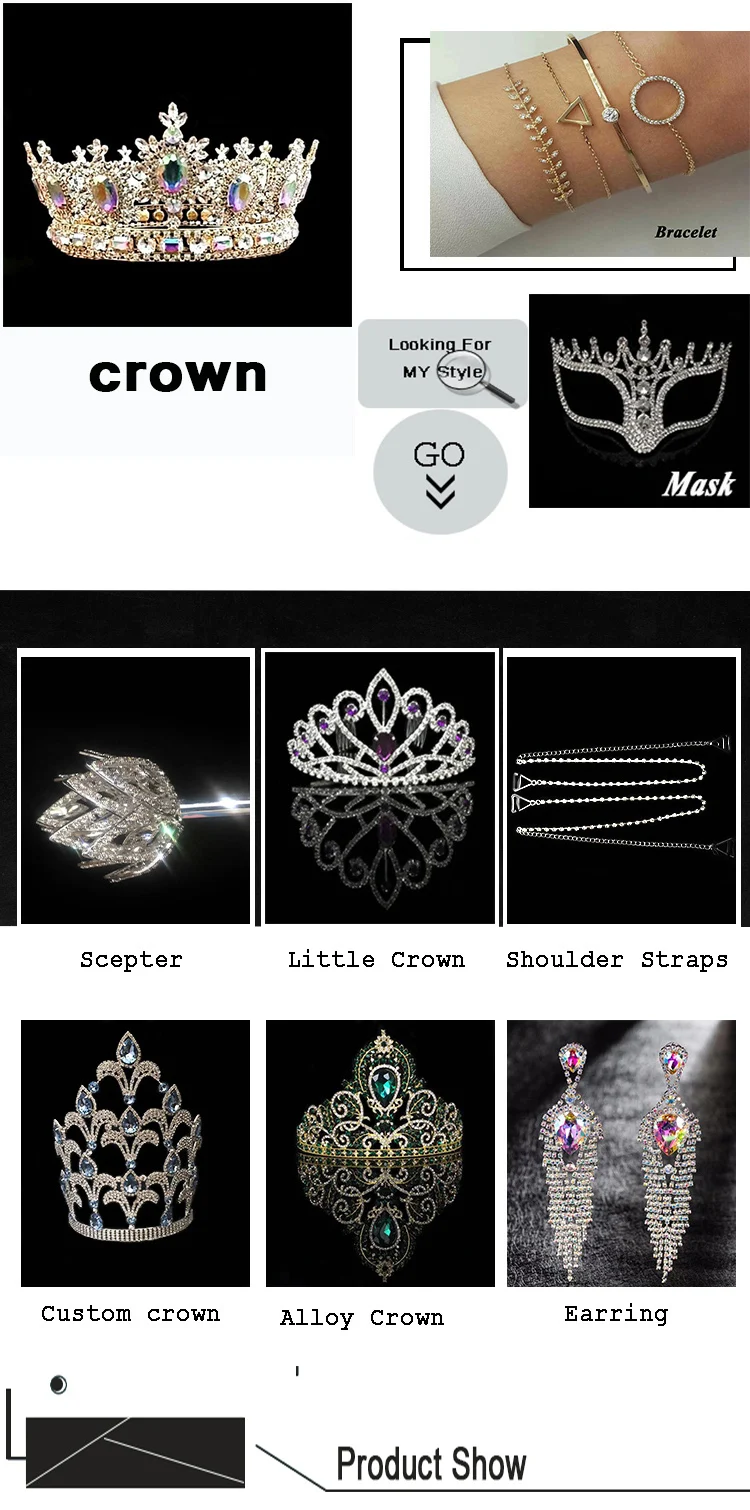 Wholesale Miss World Beauty Pageant Crown Custom Silver Tiaras And