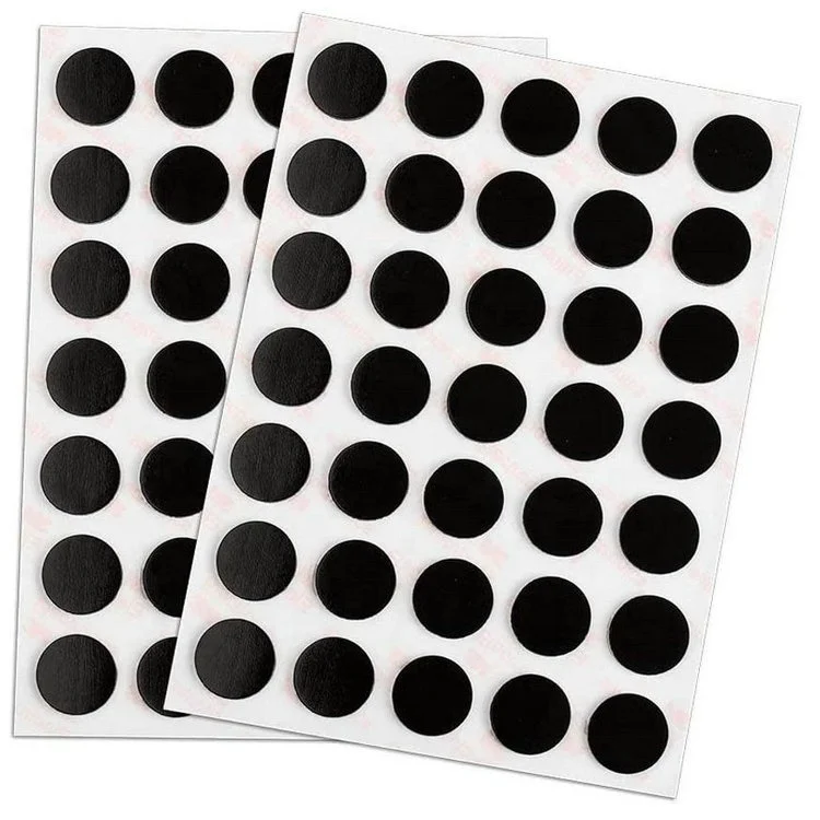 Peel And Stick Round Flexible Rubber Magnetic Dots With Self Adhesive ...