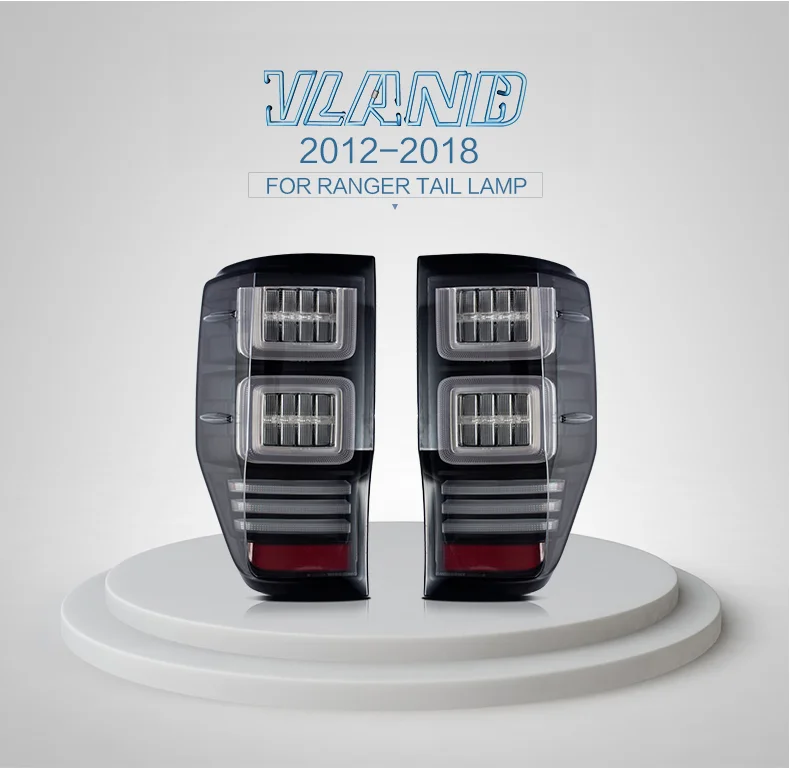 Vland factory for car taillamp for RANGER taillight for 2014 2015 2016 2017 LED taillamp with wholesale price