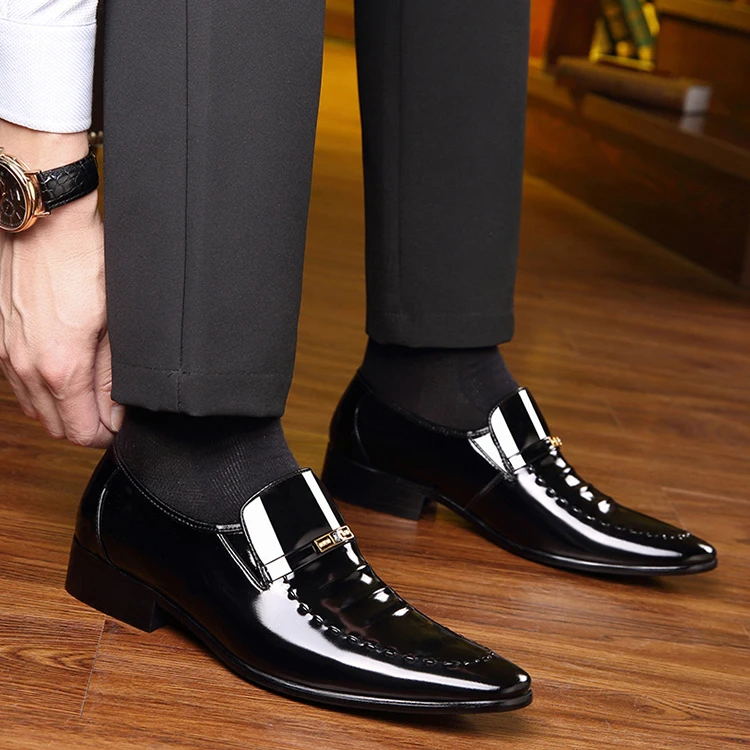 Wholesale manufacturer men's quality original leather business dress shoes