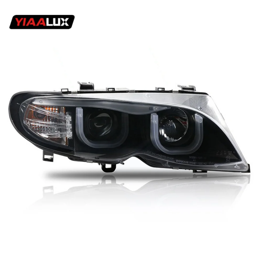 product car headlights for bmw 3 series e46 2001 2004 4 doors led car lamps daytime running lights dynamic turn signals car accessories-13