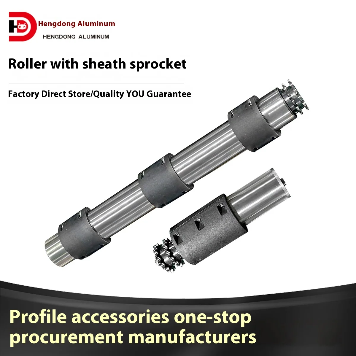 HD Double Row Roller Sprocket Idler Gear Automatic Power Roller with Sheath and Polyurethane Coating Non-Power factory