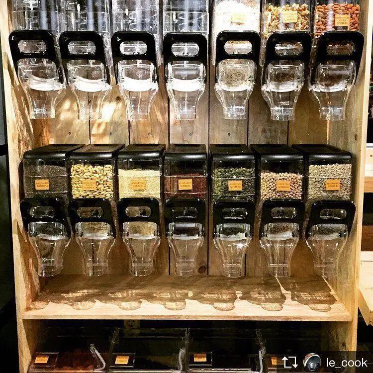 重力ビンディスペンサー卸売店重力ビンナッツ穀物バルク食品