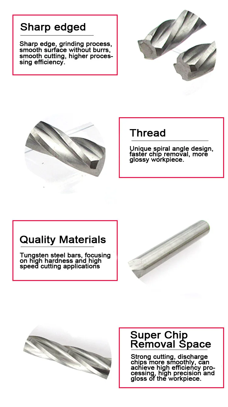 Mk High Precise Solid Carbide Adjustable 55hrc Straight Reamer For