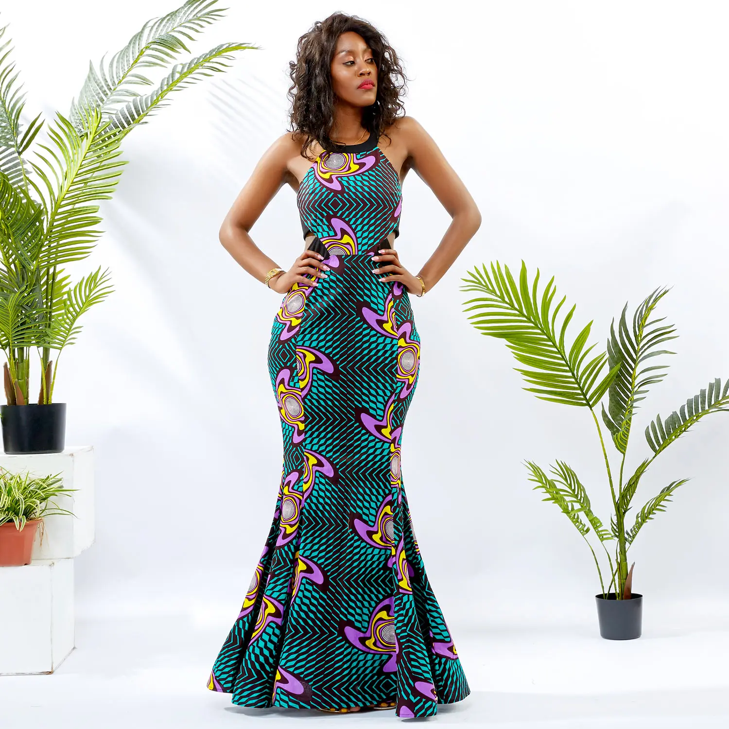 Most Poplar African Dress Design Sleeveless Gown African Womens Dresses Ankara Print African Dress for Women Clothing Most Poplar African Dress Design Sleeveless Gown African Womens Dresses Ankara Print African Dress for Women Clothing