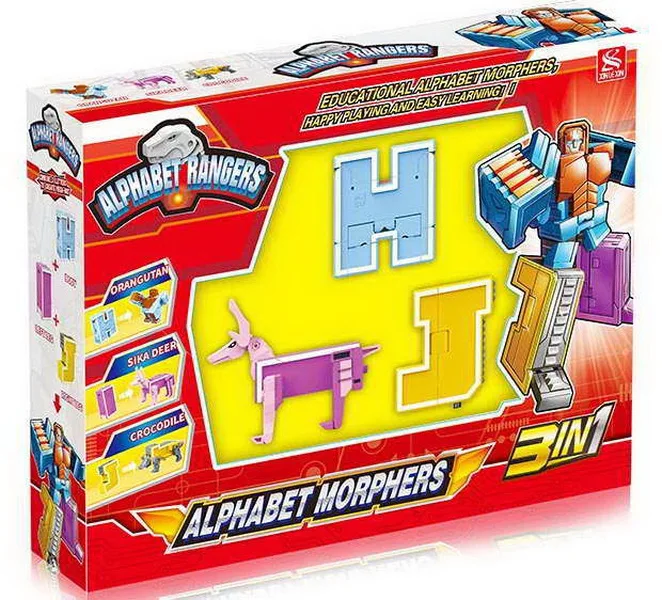 Alphabet Robots Abc Learning Toys Transform Toys Robot Letters For Kids