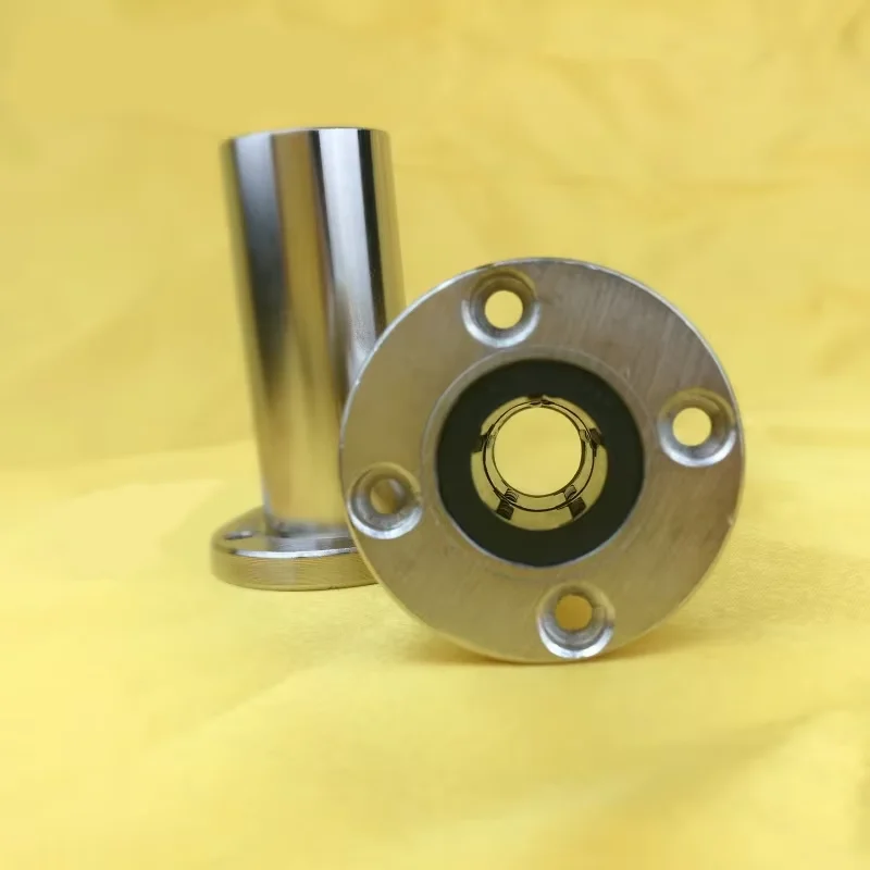 product electroplating extended circular flange  linear module lmf6luu lmf8luu lmf12luu sliding matching optical axis anti rust bearing-11