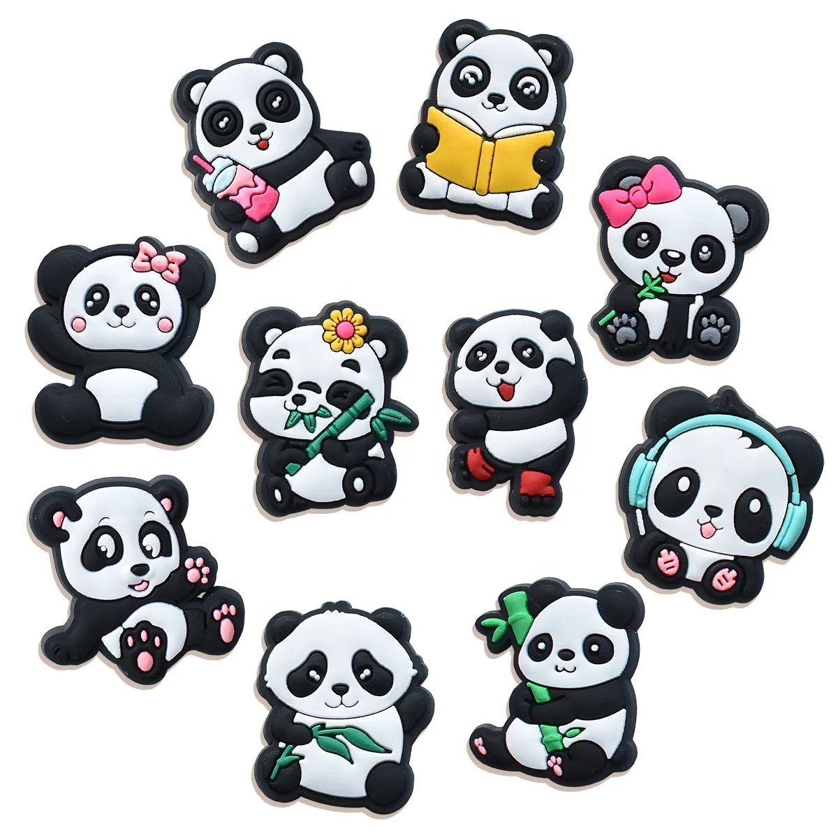 Custom Tom Cat Pvc Shoe Charms Pandas Cartoon Clog Charms Cats Charms ...