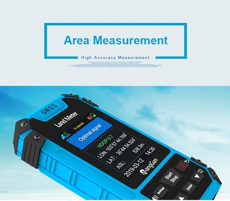 S3 GPS Land Meter Survey Equipment Dual Satellite Positioning Area Slope Tool # 