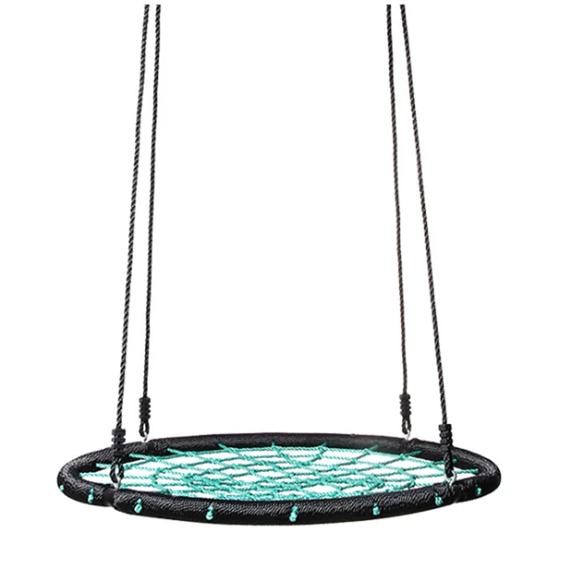 
Buy Kids outdoor garden patio hanging net swing chair on trees 