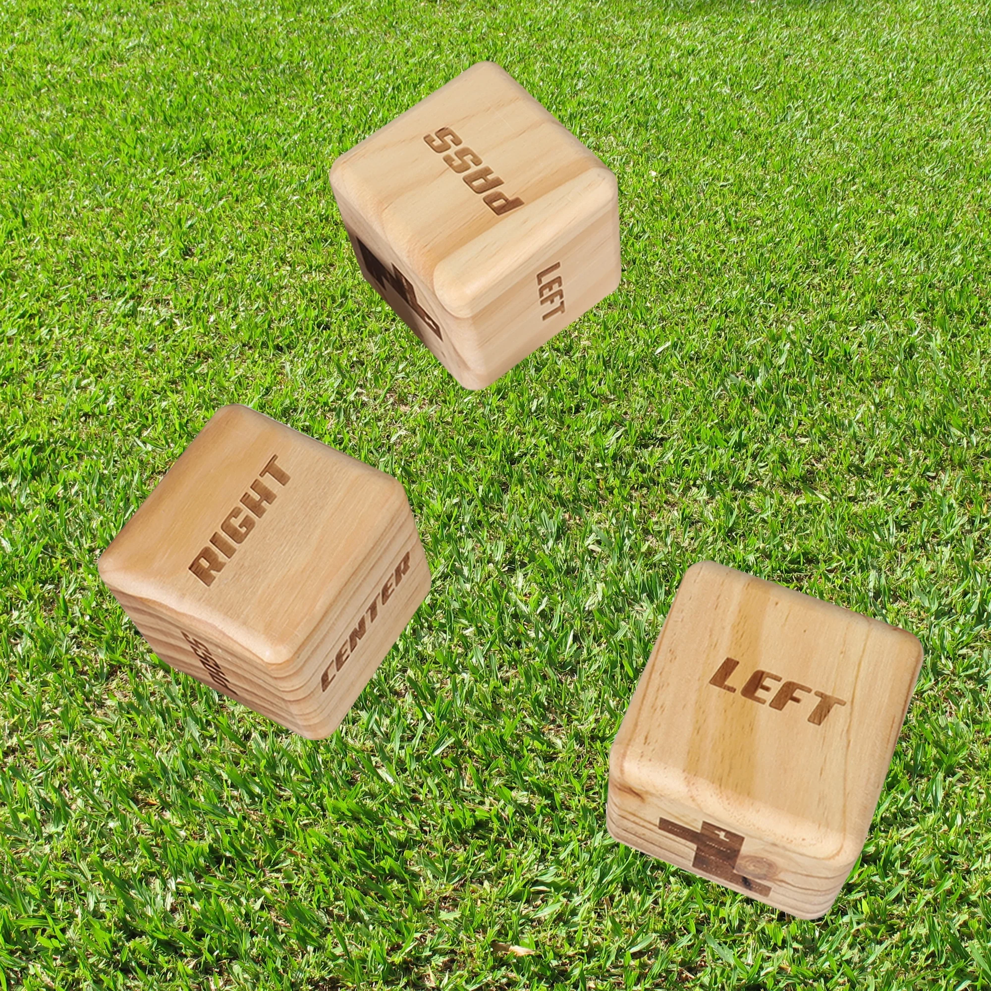 Large Wooden Yard Dice,Outdoor Games Giant Lawn Games Set Of 6 With