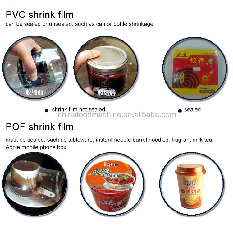 Plastic Water Bottle Packing Semi-Automatic Shrink Sleeve Labeling Machine / Pe Film Shrink Packaging Machine details