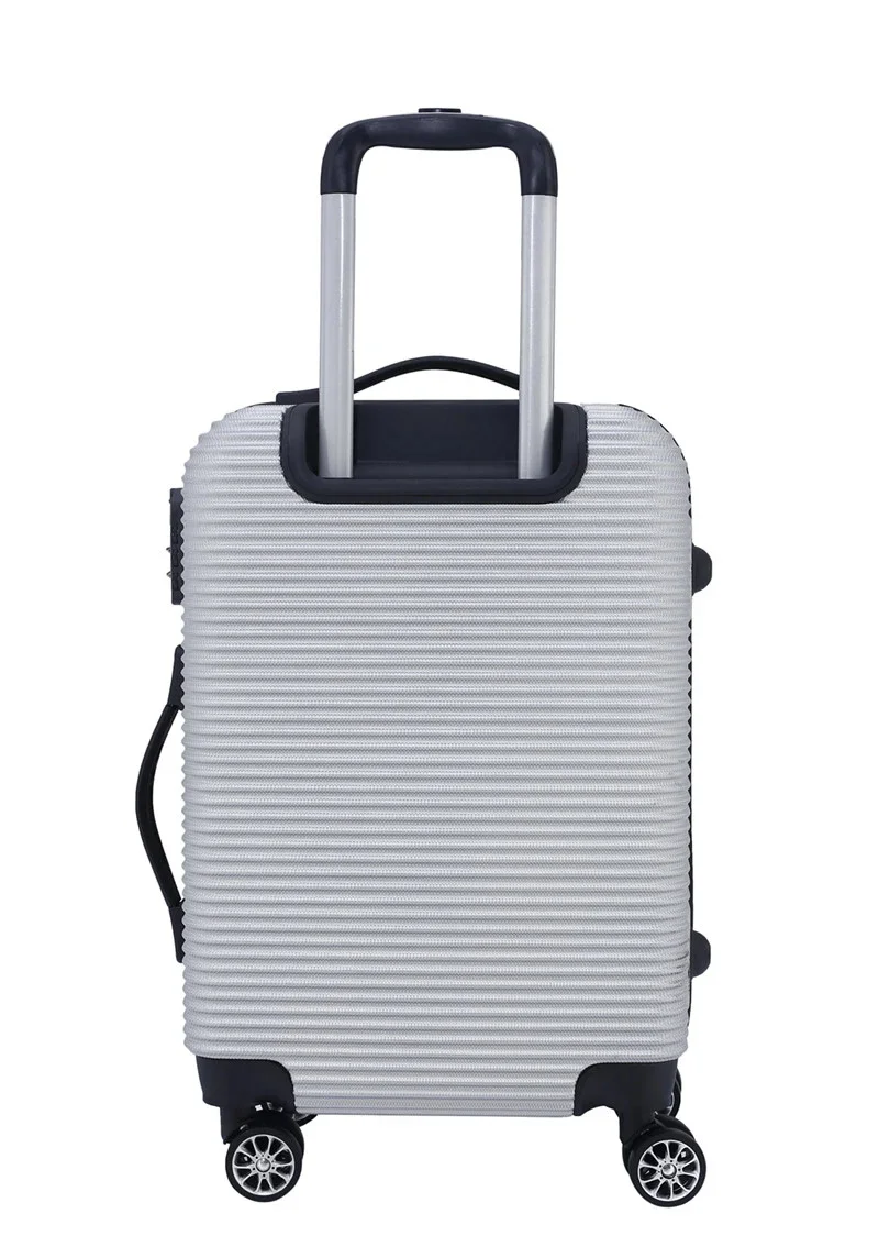 silver hard case luggage