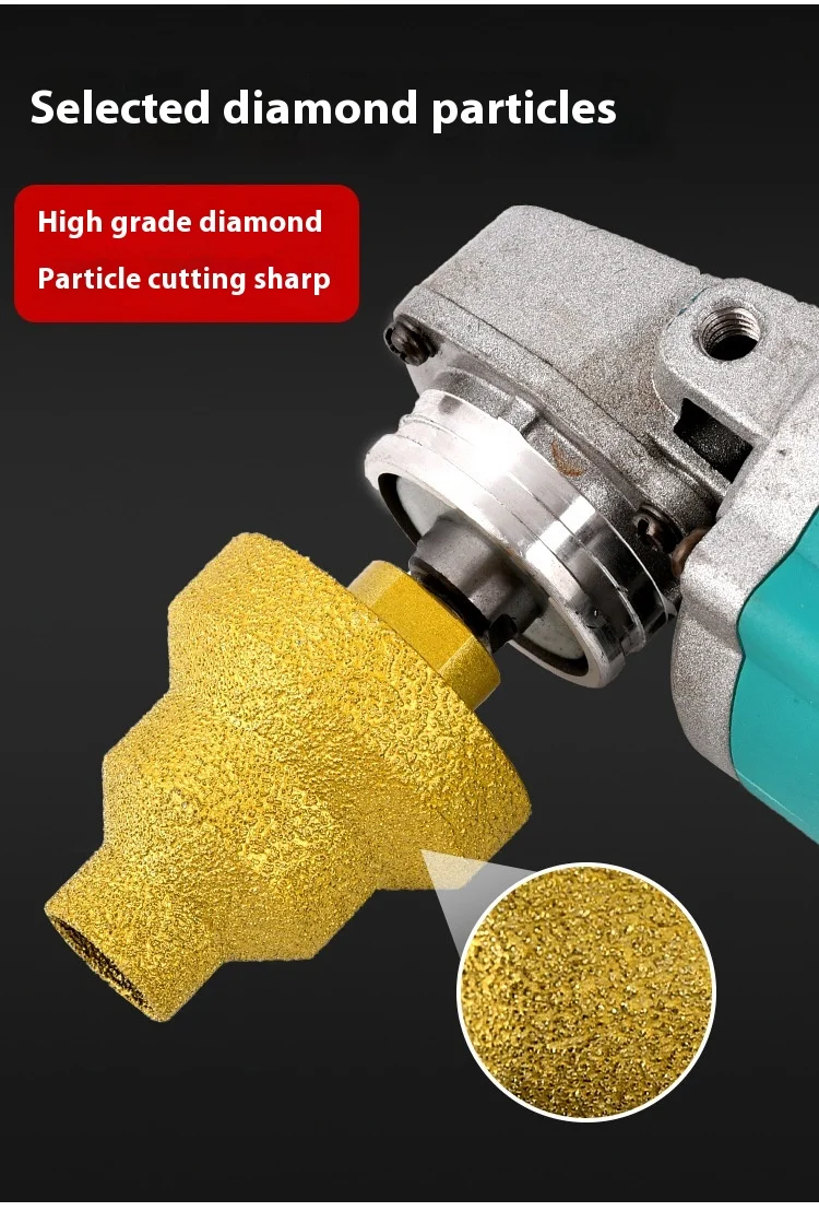 Wholesale Brazing Multi-Layer Cone Remyer Diamond Tile Marble Opening Trimming Concrete Chamferer CNC 6mm for Plastic