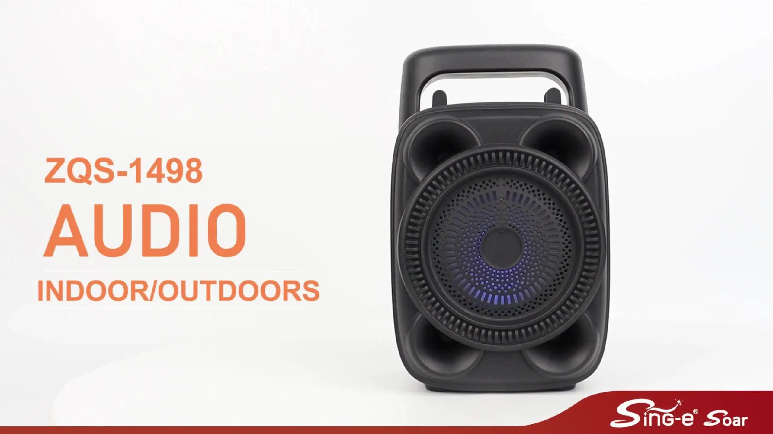 SING-E ZQS1498 Portable BT Wireless Karaoke Speaker - Mini Outdoor