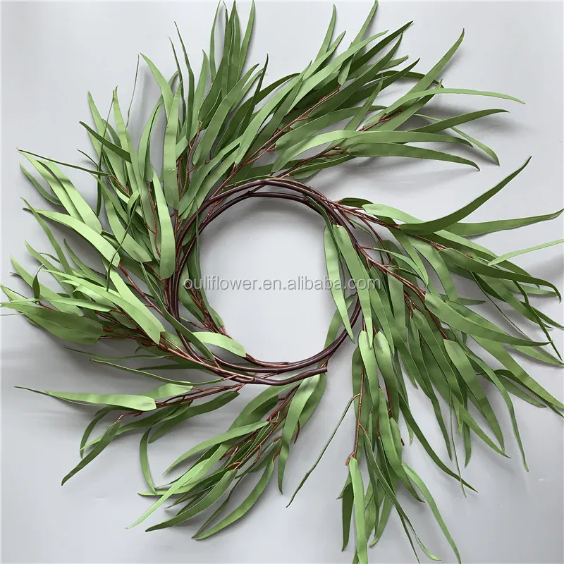 F-3130 Factory Wholesale Cheap Greenery Artificial Eucalyptus Garland