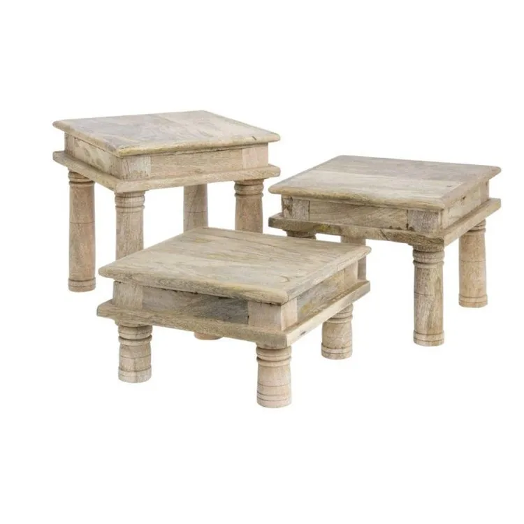wood risers for food displays buffet
