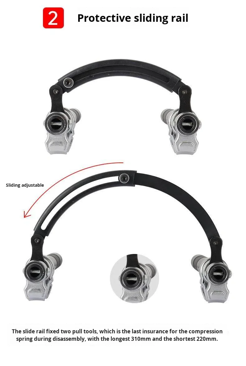 Spring Compression Claw Shock Absorber Spring Compressor Claw Spring Remover Disassembly Tool ...